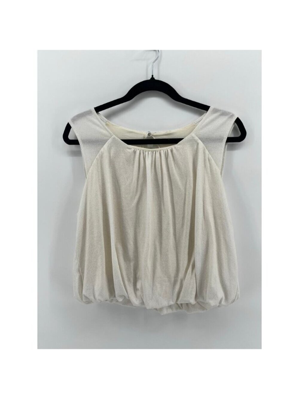 Boho Puffy Shimmer Short Sleeve Top